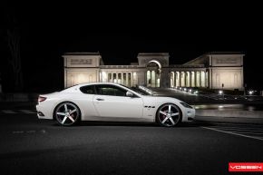 Maserati Gran Turismo| VVS-CV3 - Matte Black Machined - E: 22x9 / H: 22x10.5